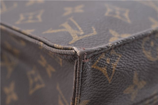 Authentic Louis Vuitton Monogram Sac Plat Hand Bag M51140 LV 6415D