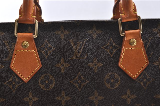 Authentic Louis Vuitton Monogram Sac Plat Hand Bag M51140 LV 6415D