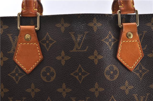 Authentic Louis Vuitton Monogram Sac Plat Hand Bag M51140 LV 6415D