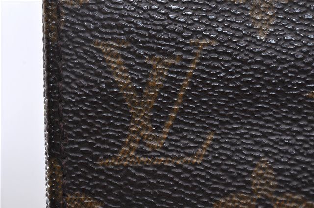 Authentic Louis Vuitton Monogram Sac Plat Hand Bag M51140 LV 6415D