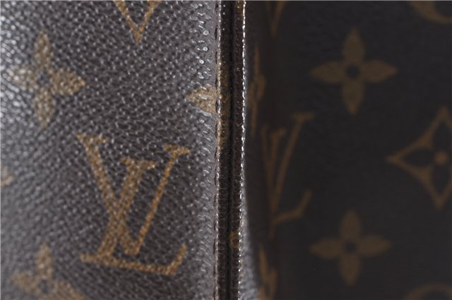 Authentic Louis Vuitton Monogram Sac Plat Hand Bag M51140 LV 6415D