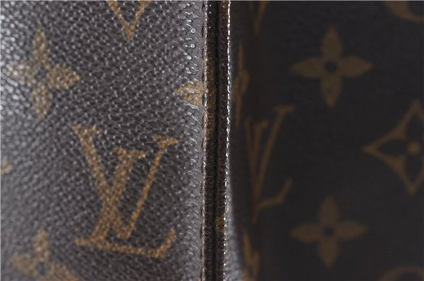 Authentic Louis Vuitton Monogram Sac Plat Hand Bag M51140 LV 6415D