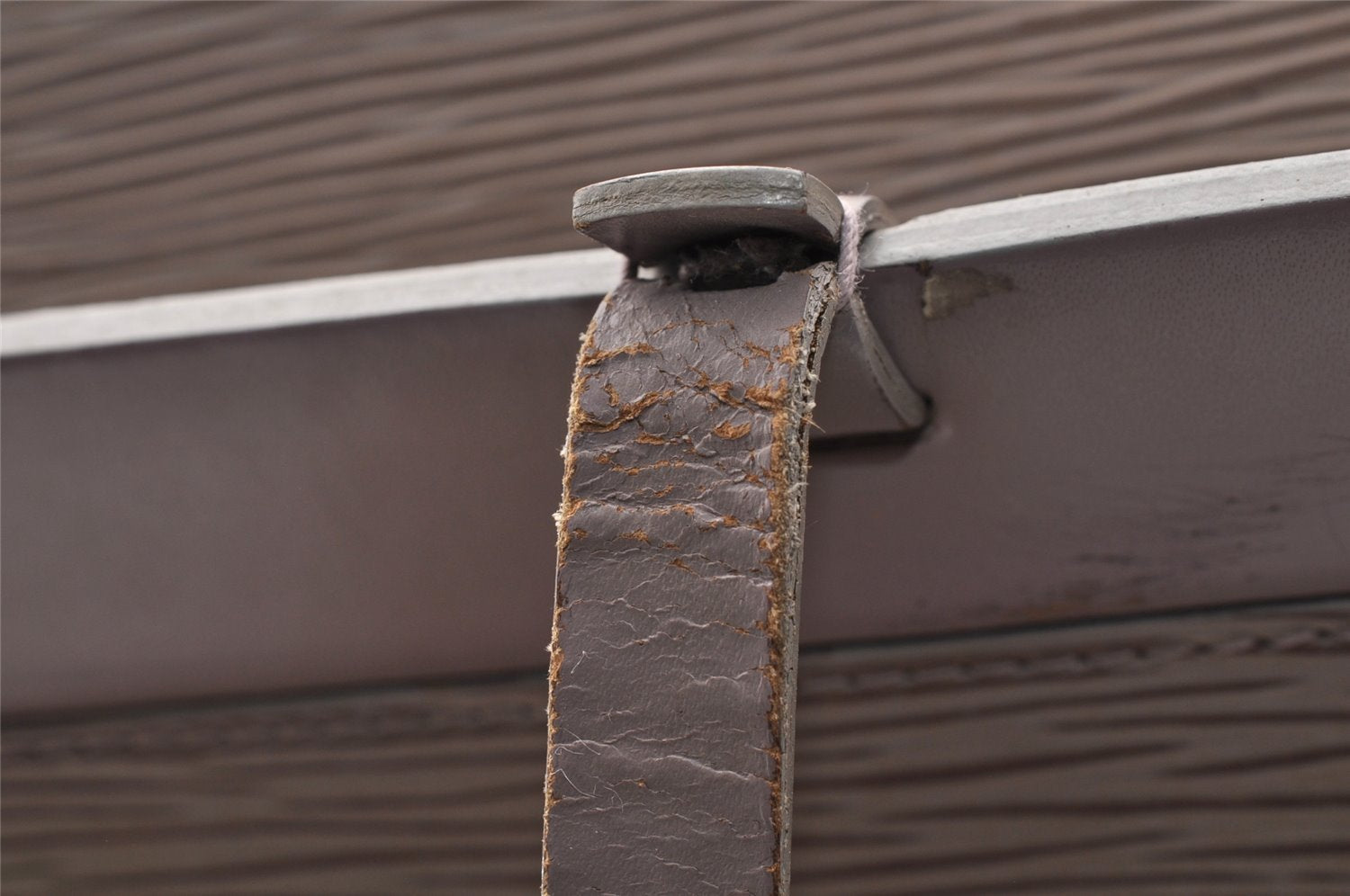 Authentic Louis Vuitton Epi Croisette PM Shoulder Tote Bag M5249B Purple 6415I