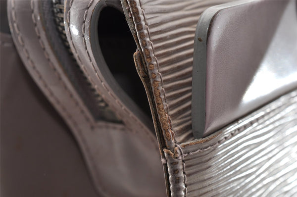 Authentic Louis Vuitton Epi Croisette PM Shoulder Tote Bag M5249B Purple 6415I