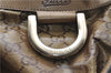 Authentic GUCCI GG Crystal Abbey Shoulder Tote Bag PVC Leather 189835 Gold 6417D