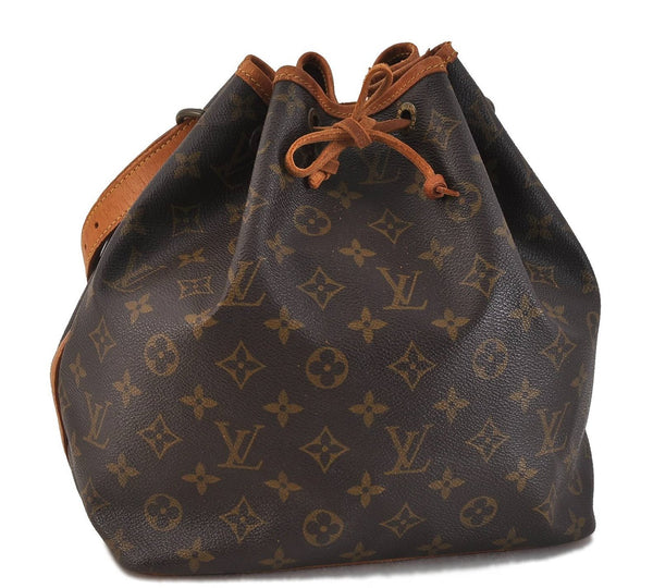 Authentic LOUIS VUITTON Monogram Petit Noe Shoulder Bag M42226 LV 6418C