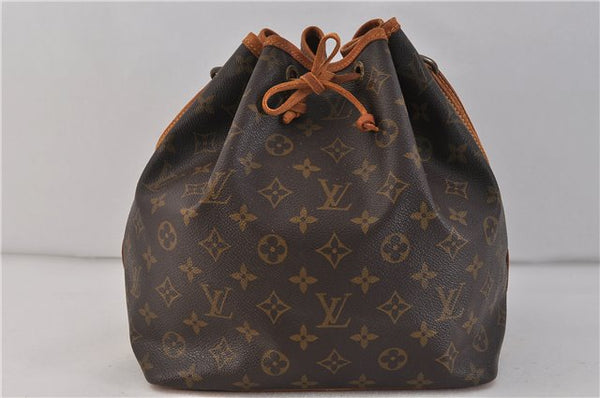 Authentic LOUIS VUITTON Monogram Petit Noe Shoulder Bag M42226 LV 6418C