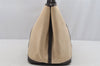 Authentic HERMES Garden Party MM Shoulder Tote Bag Canvas Leather Beige 6419I