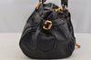 Authentic Chloe Paddington Vintage Leather Shoulder Hand Bag Purse Black 6420I