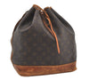 Authentic Louis Vuitton Monogram Noe Shoulder Drawstring Bag M42224 LV 6421I
