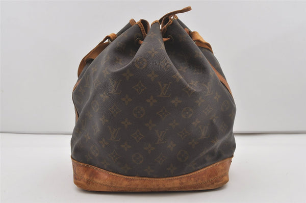 Authentic Louis Vuitton Monogram Noe Shoulder Drawstring Bag M42224 LV 6421I