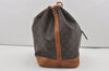 Authentic Louis Vuitton Monogram Noe Shoulder Drawstring Bag M42224 LV 6421I
