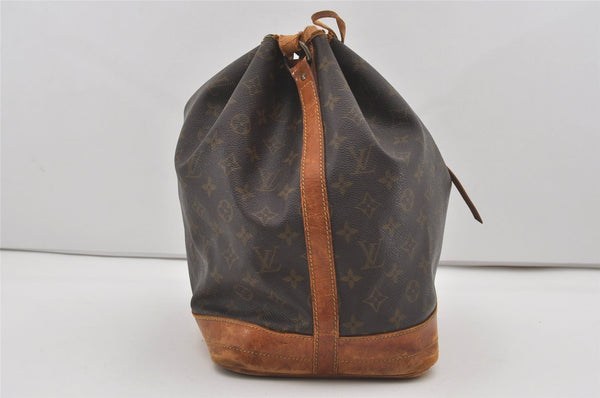 Authentic Louis Vuitton Monogram Noe Shoulder Drawstring Bag M42224 LV 6421I