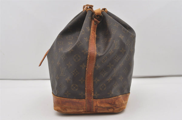Authentic Louis Vuitton Monogram Noe Shoulder Drawstring Bag M42224 LV 6421I