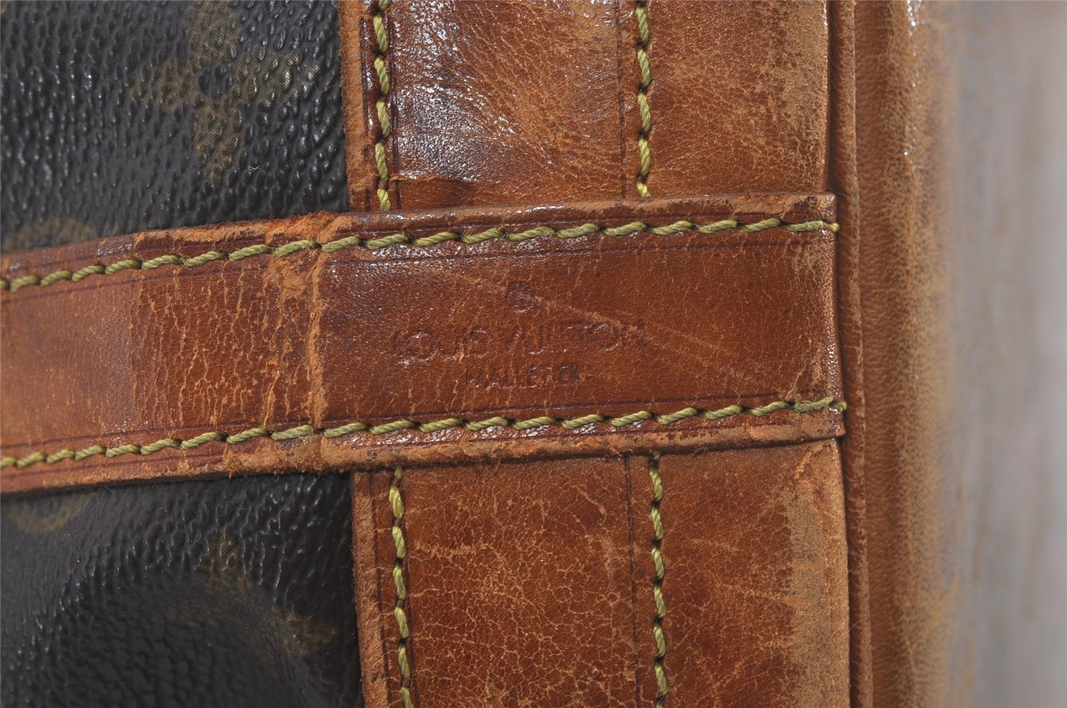 Authentic Louis Vuitton Monogram Noe Shoulder Drawstring Bag M42224 LV 6421I