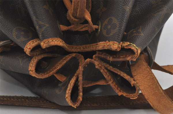 Authentic Louis Vuitton Monogram Noe Shoulder Drawstring Bag M42224 LV 6421I