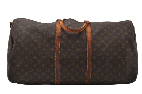 Auth Louis Vuitton Monogram Keepall Bandouliere 60 M41412 Boston Bag Junk 6424I