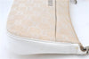 Authentic GUCCI Bamboo Shoulder Hand Bag Purse Canvas Leather Beige White 6425C