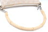 Authentic GUCCI Bamboo Shoulder Hand Bag Purse Canvas Leather Beige White 6425C
