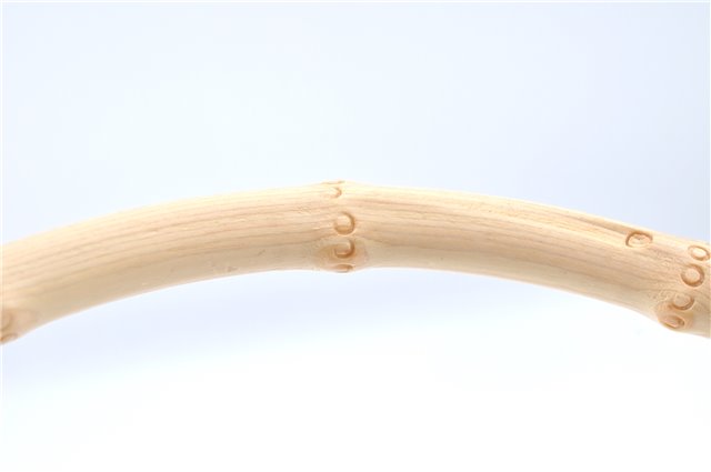 Authentic GUCCI Bamboo Shoulder Hand Bag Purse Canvas Leather Beige White 6425C