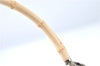 Authentic GUCCI Bamboo Shoulder Hand Bag Purse Canvas Leather Beige White 6425C