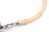 Authentic GUCCI Bamboo Shoulder Hand Bag Purse Canvas Leather Beige White 6425C