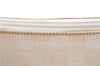 Authentic GUCCI Bamboo Shoulder Hand Bag Purse Canvas Leather Beige White 6425C