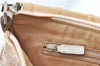 Authentic GUCCI Bamboo Shoulder Hand Bag Purse Canvas Leather Beige White 6425C