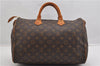 Authentic Louis Vuitton Monogram Speedy 35 Hand Boston Bag M41524 LV 6425F