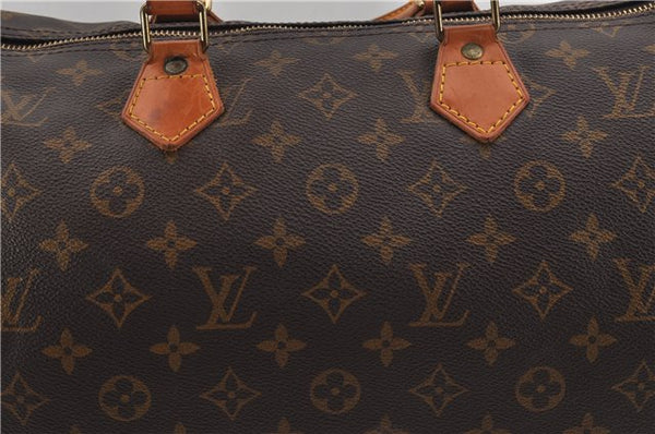 Authentic Louis Vuitton Monogram Speedy 35 Hand Boston Bag M41524 LV 6425F