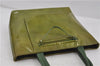 Authentic PRADA Enamel Nylon Shoulder Hand Bag Purse Green 6426D