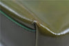 Authentic PRADA Enamel Nylon Shoulder Hand Bag Purse Green 6426D
