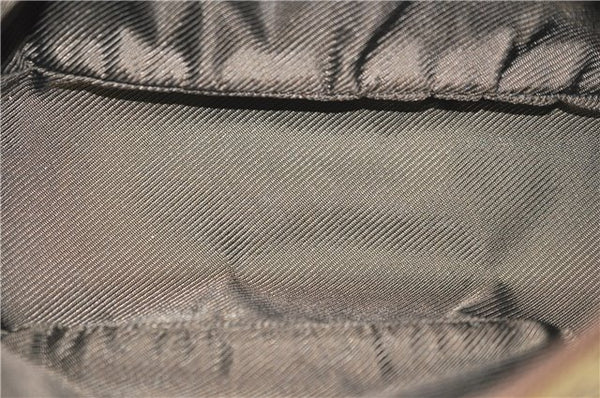 Authentic GUCCI Hand Bag Pouch Purse GG Canvas Leather 07198 Brown 6427D