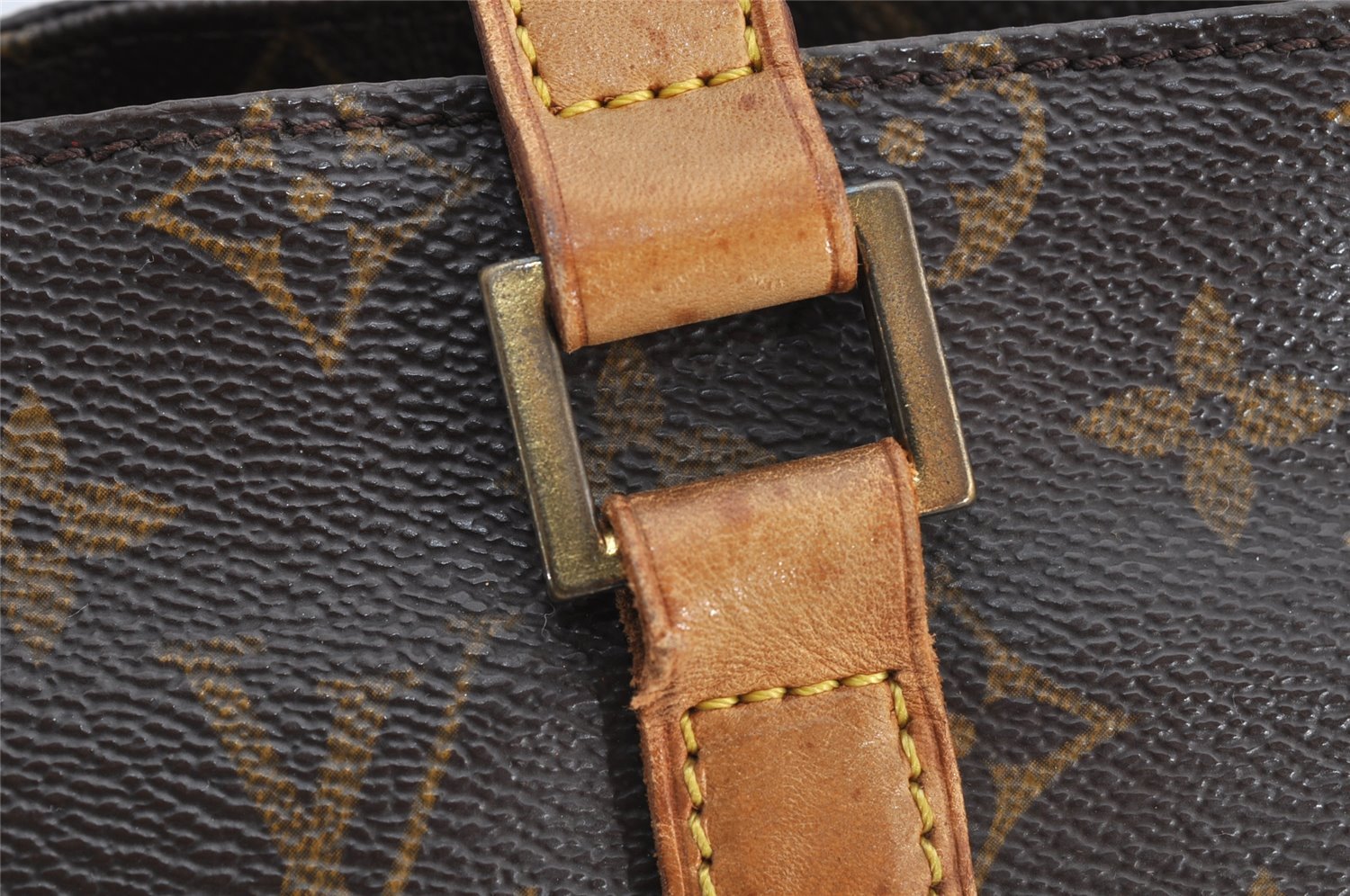 Authentic Louis Vuitton Monogram Cabas Piano Shoulder Tote Bag M51148 Junk 6428I