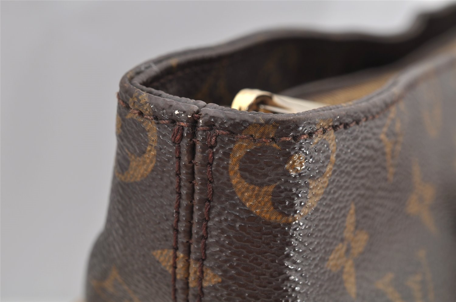 Authentic Louis Vuitton Monogram Cabas Piano Shoulder Tote Bag M51148 Junk 6428I