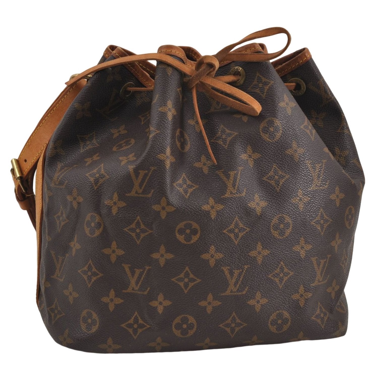 Authentic Louis Vuitton Monogram Petit Noe Shoulder Bag M42226 LV 6433D