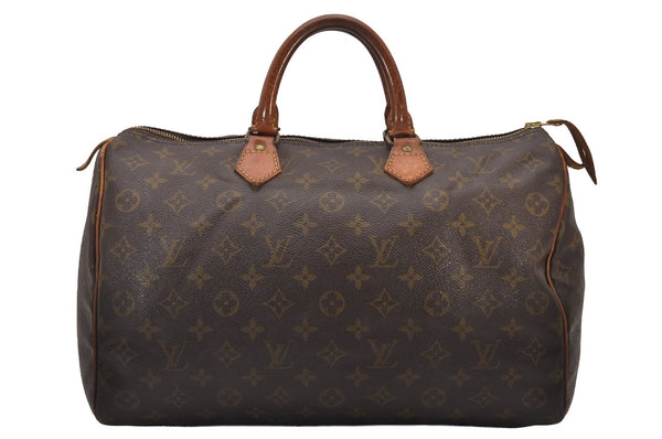 Authentic Louis Vuitton Monogram Speedy 35 Hand Boston Bag Old Model LV 6435I