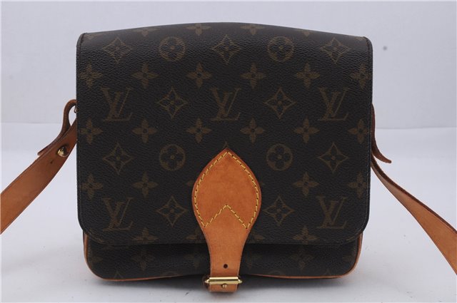 Auth Louis Vuitton Monogram Cartouchiere MM Shoulder Cross Bag M51253 LV 6440D