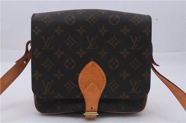 Auth Louis Vuitton Monogram Cartouchiere MM Shoulder Cross Bag M51253 LV 6440D