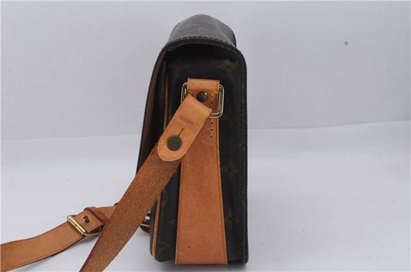 Auth Louis Vuitton Monogram Cartouchiere MM Shoulder Cross Bag M51253 LV 6440D