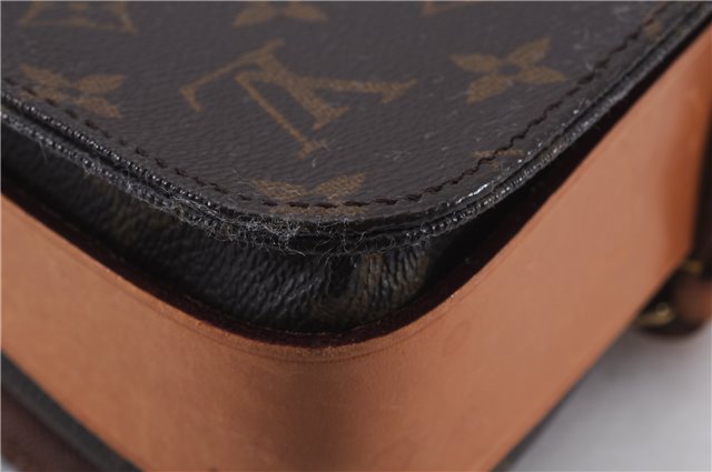 Auth Louis Vuitton Monogram Cartouchiere MM Shoulder Cross Bag M51253 LV 6440D