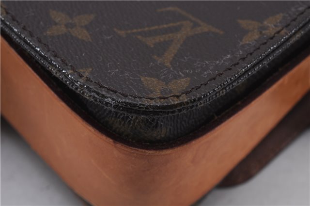 Auth Louis Vuitton Monogram Cartouchiere MM Shoulder Cross Bag M51253 LV 6440D