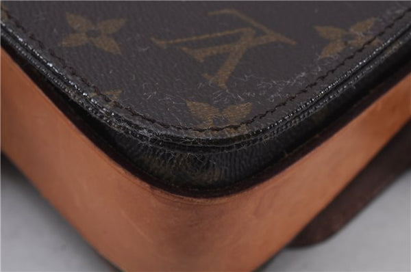 Auth Louis Vuitton Monogram Cartouchiere MM Shoulder Cross Bag M51253 LV 6440D