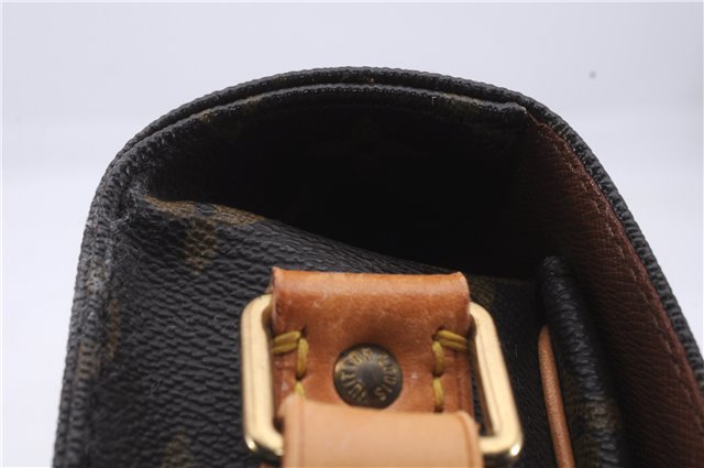 Auth Louis Vuitton Monogram Cartouchiere MM Shoulder Cross Bag M51253 LV 6440D