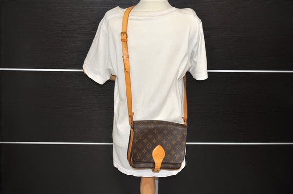 Auth Louis Vuitton Monogram Cartouchiere MM Shoulder Cross Bag M51253 LV 6440D