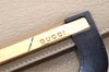 Authentic GUCCI Vintage Shoulder Bag Pursse Leather Beige Junk 6441I