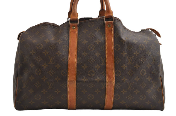 Authentic Louis Vuitton Monogram Keepall 45 Boston Bag Old Model LV Junk 6445I