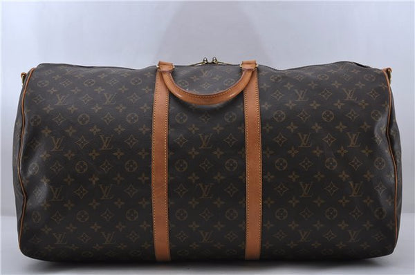 Auth LOUIS VUITTON Monogram Keepall Bandouliere 60 Boston Bag M41412 LV 6446C