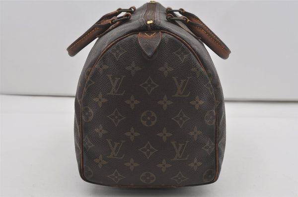 Authentic Louis Vuitton Monogram Speedy 30 Hand Boston Bag M41526 LV 6446I