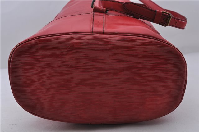 Authentic LOUIS VUITTON Epi Randonnee GM Shoulder Bag Red M43087 LV 6447C